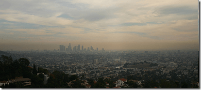 smog sobre Los Angeles